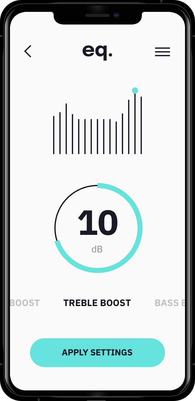 Illustration of the Equalizer app interface